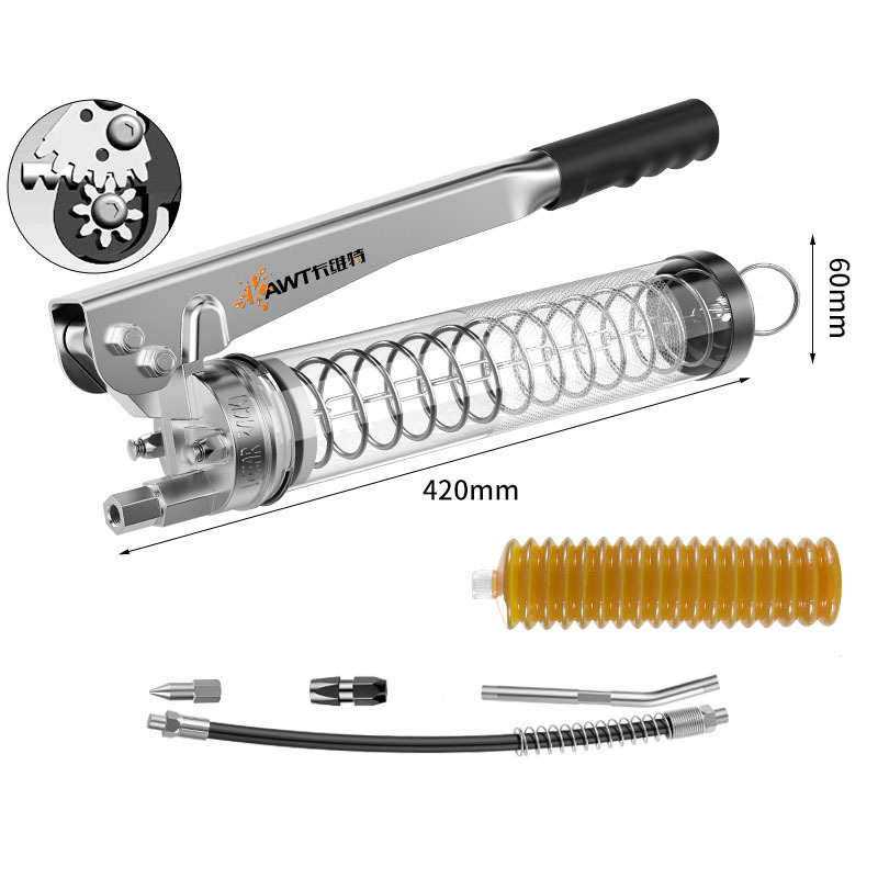Double-gear transparent tube