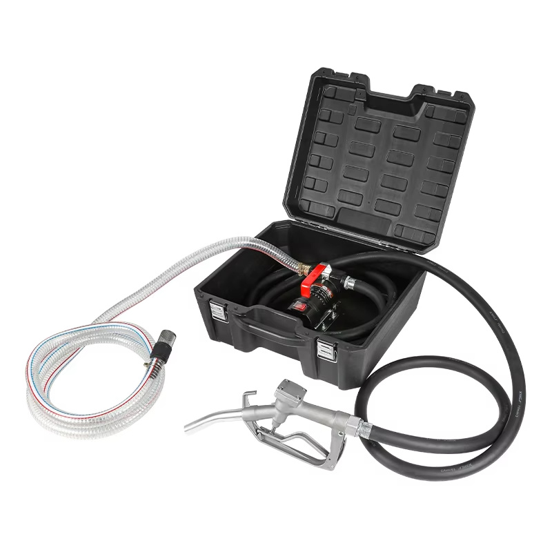 Oil pump toolbox with manual nozzle