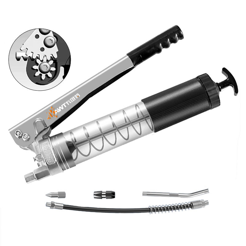Double-gear PC grease nozzle