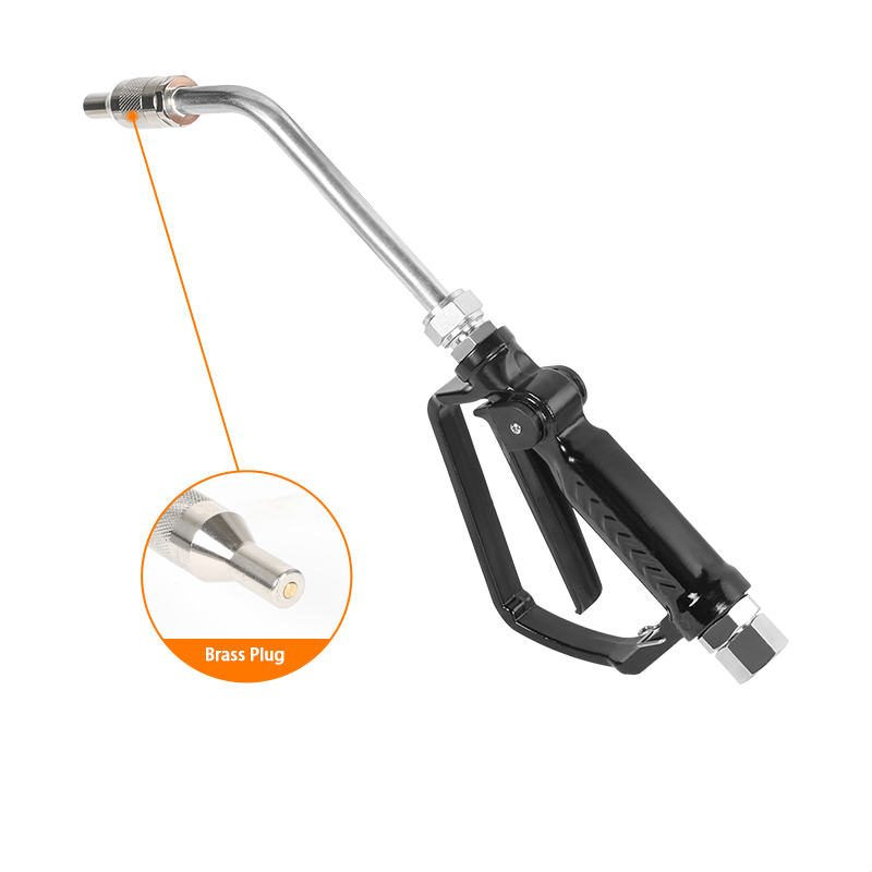Metering digital display refill gun
