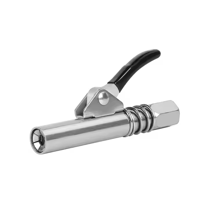 Single handle high-pressure grease nozzle coupler With a rubber sleeve