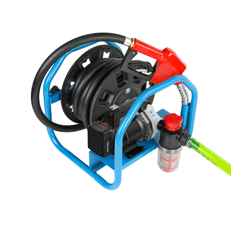Lithium battery type dosing liquid coil pump + explosion-proof pipe + self-sealing gun