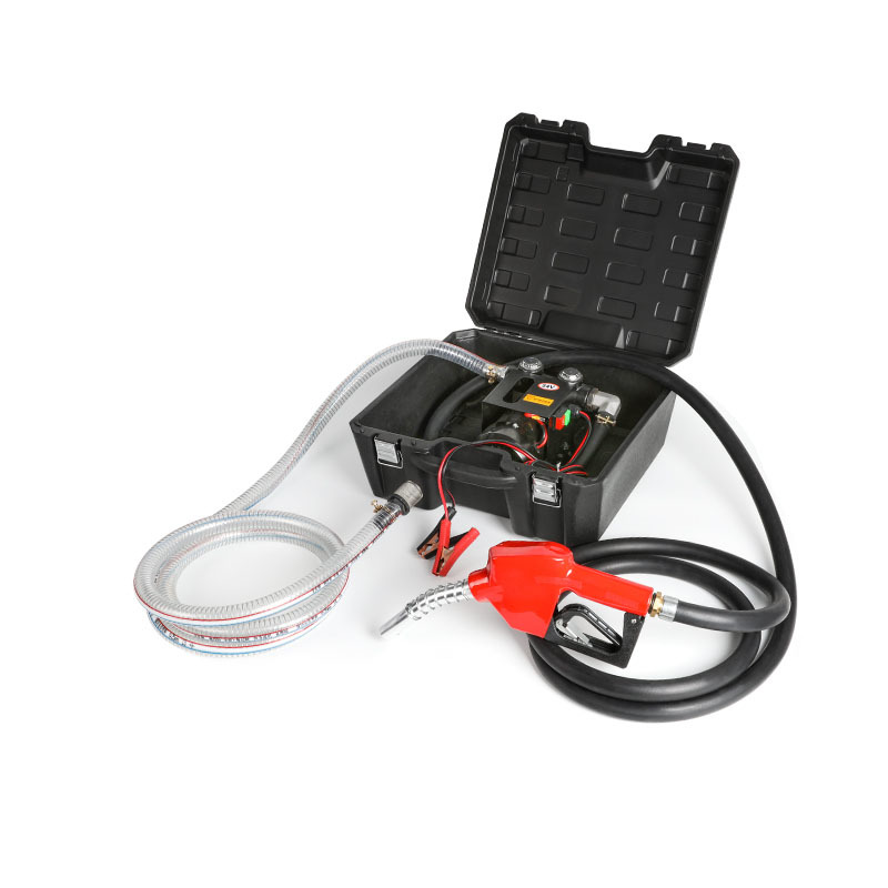 Oil pump toolbox with self-sealing nozzle
