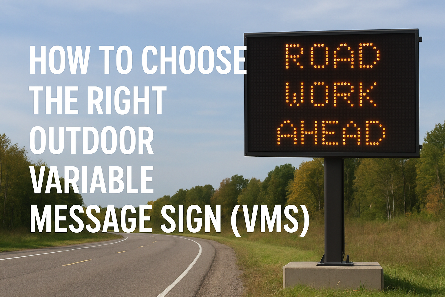How to Choose the Right Outdoor Variable Message Sign How to Choose the Right Outdoor Variable Message Sign