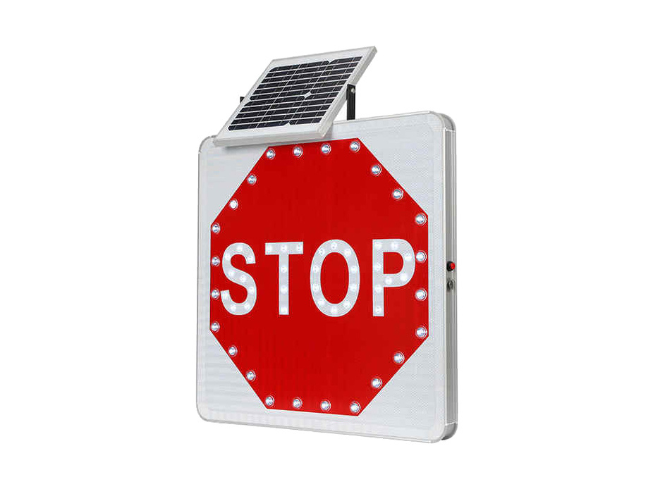 Solar energy "stop" sign