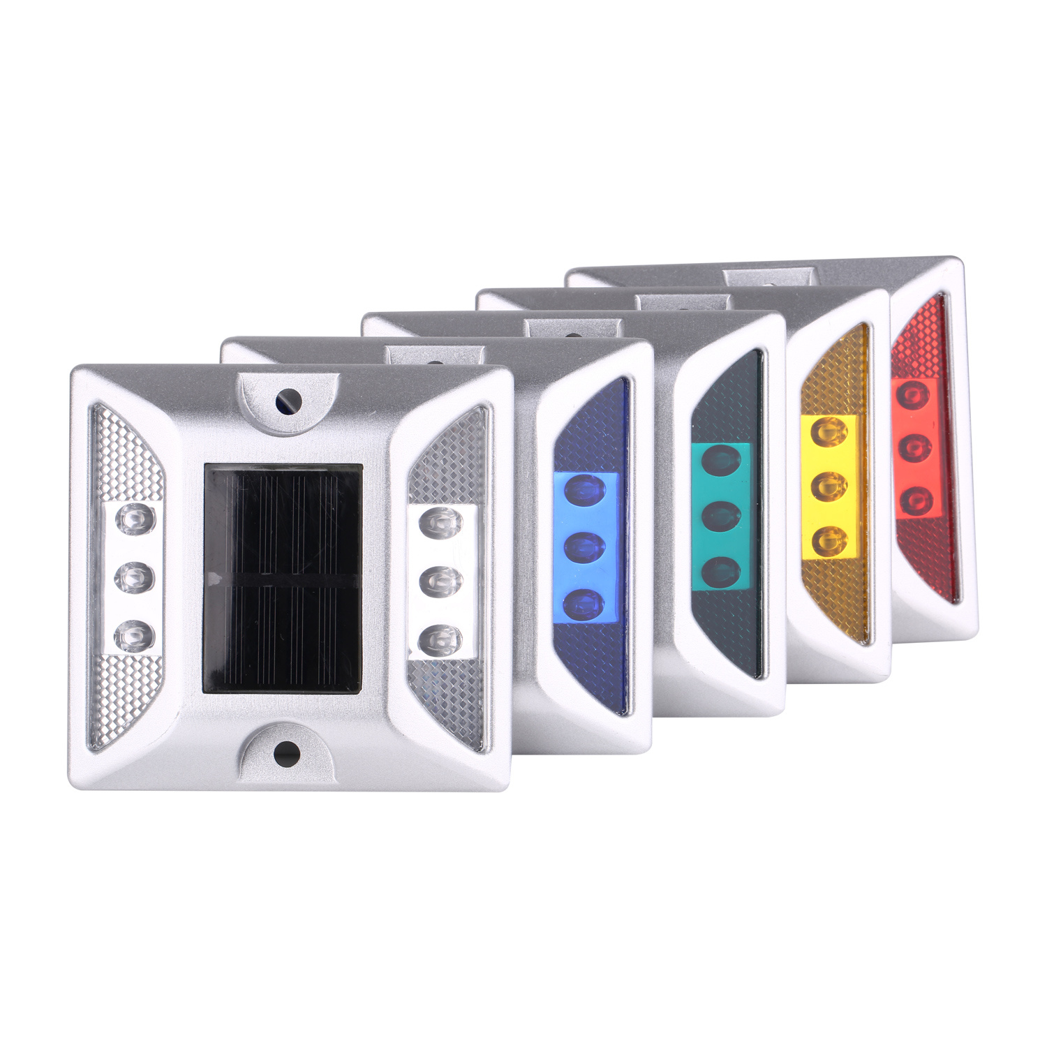 Solar aluminum alloy raised Road Studs