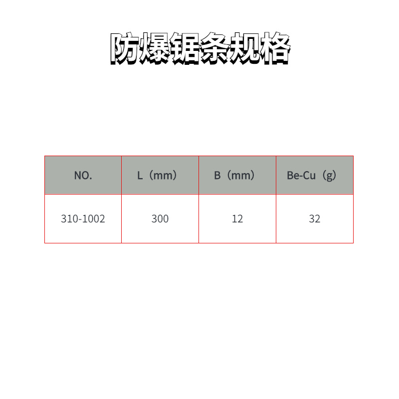 防爆鋸條規(guī)格