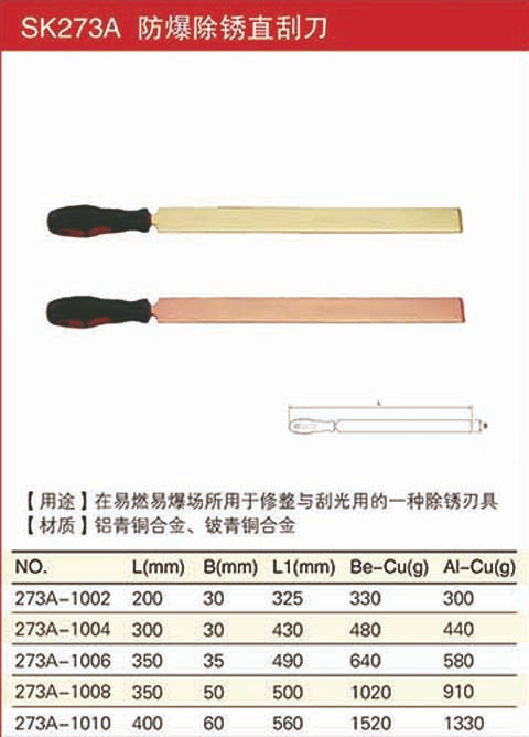 防爆除銹直刮刀規(guī)格