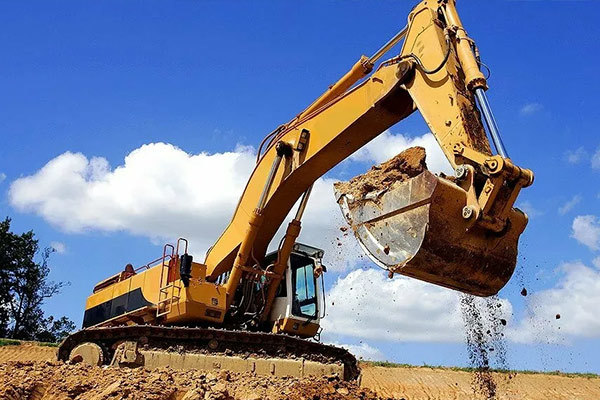 Engines of heavy machinery