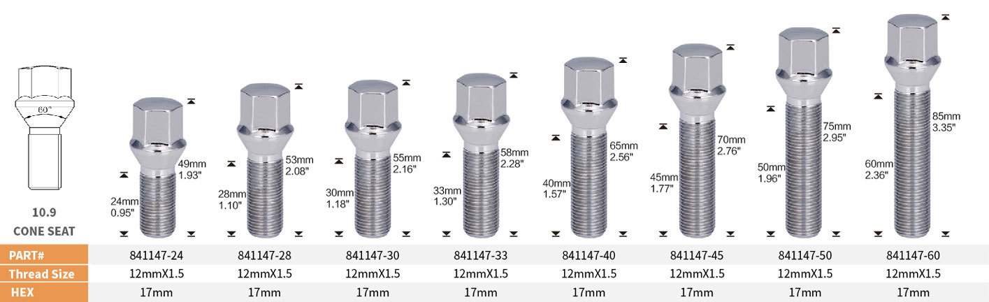 10.9 CONE SEAT