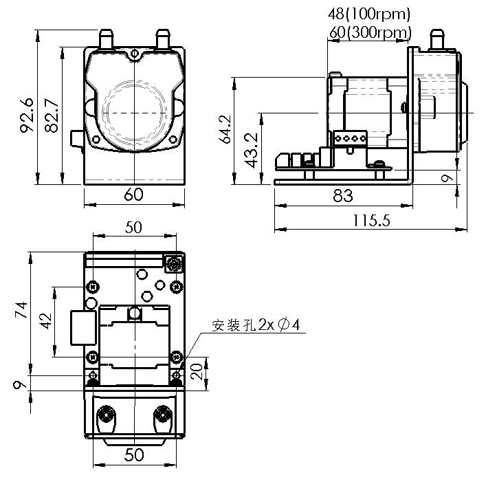  S100-2B+JZ15 Dimension Drawing 