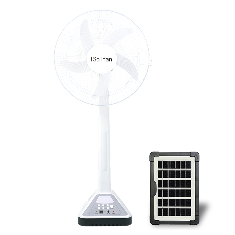 Ventilateur de table solaire rechargeable 316H 16 pouces