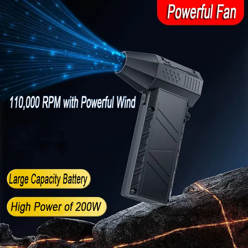 iSolfan ventilateur portable à turbine haute vitesse transfrontalier