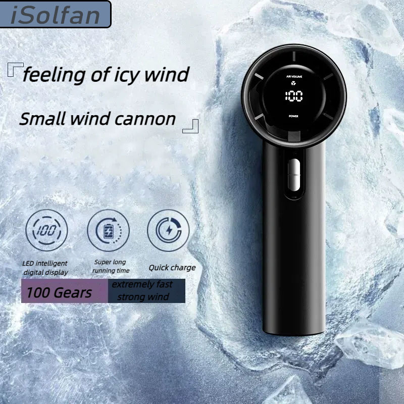 Ventilateur à main ultra-portable, moteur silencieux, moteur sans balais turbo portable