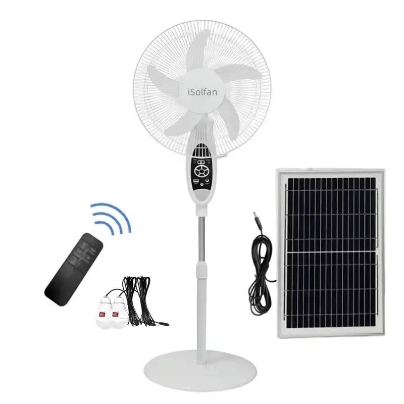 S116 Abanico de pie recargable de 16 pulgadas