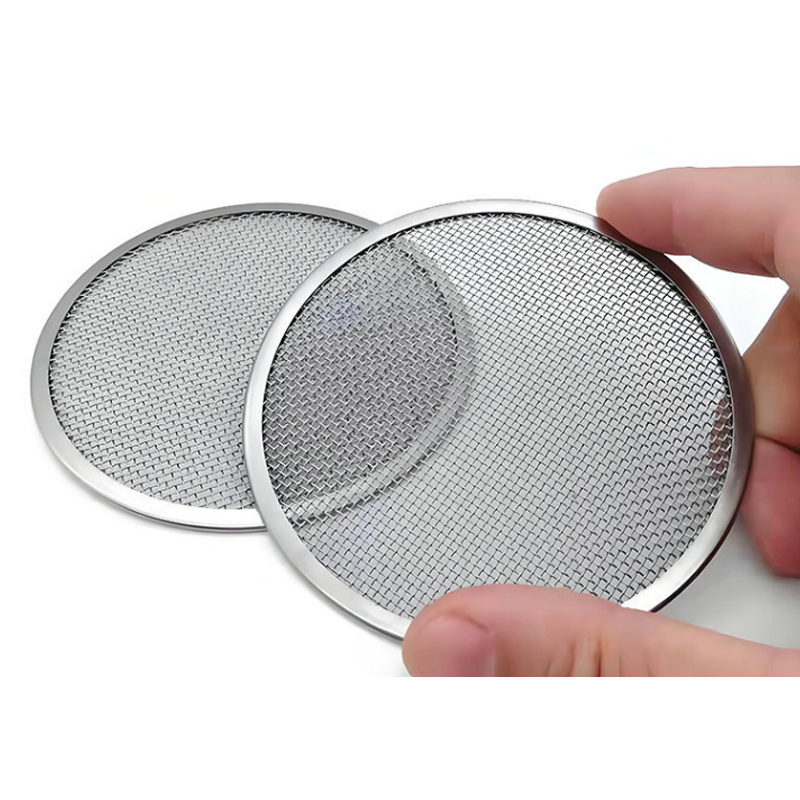 Stainless steel edge-wrapped filter mesh