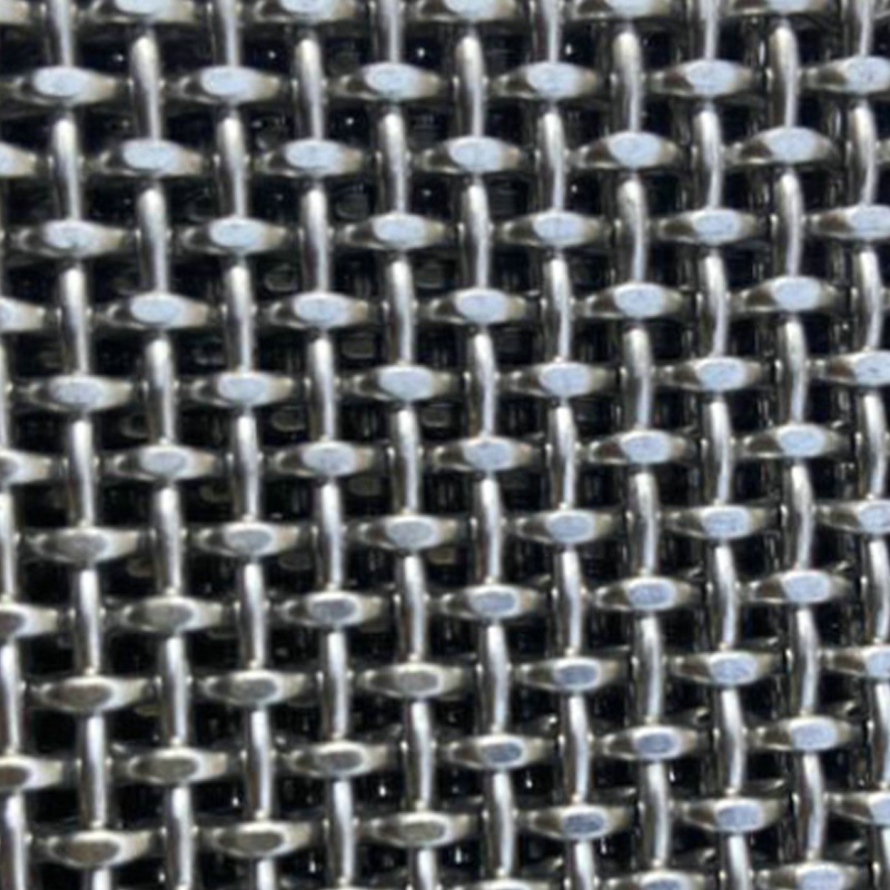 Stainless steel crimped wire mesh woven screen