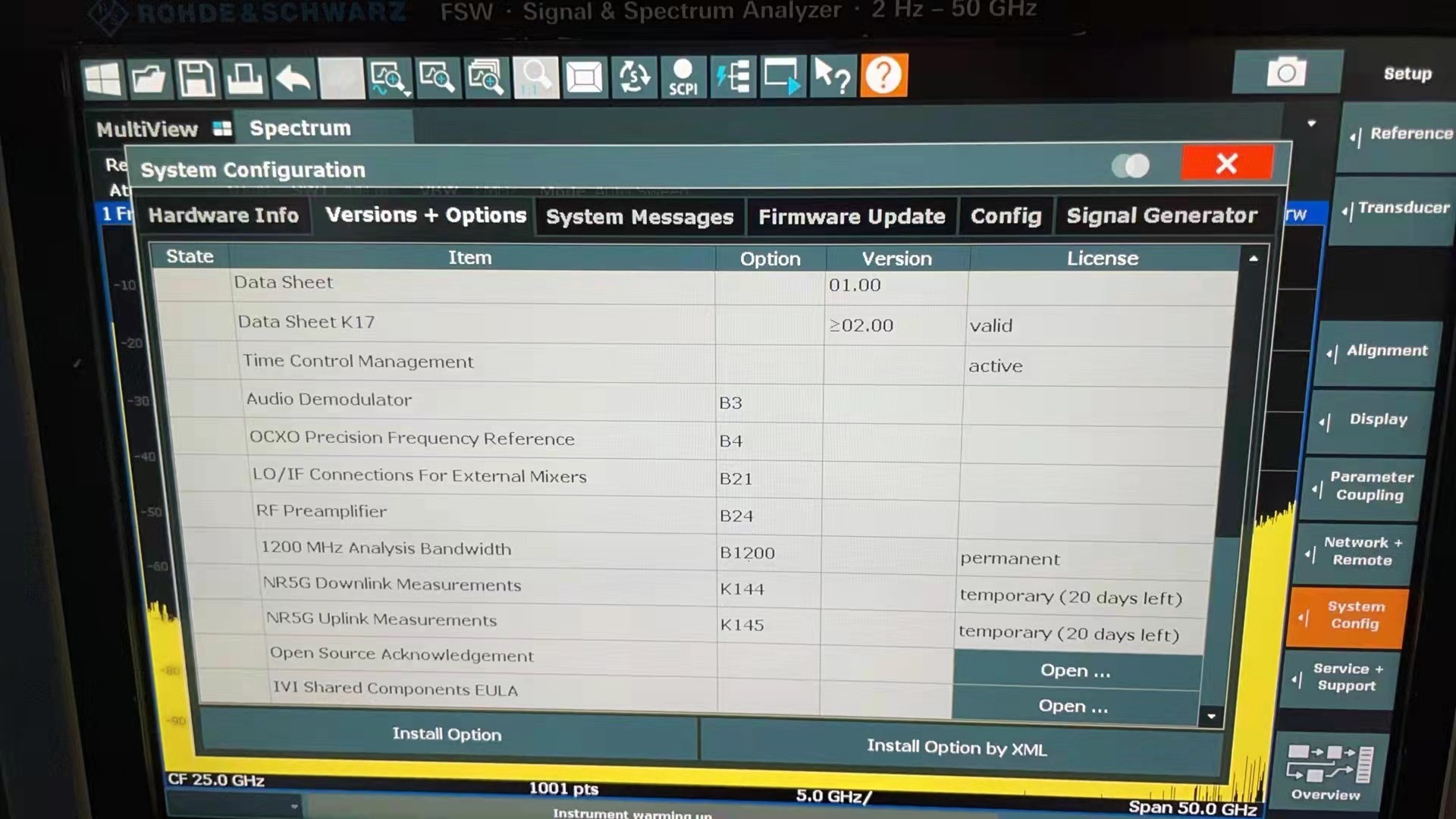 罗德与施瓦茨FSW50信号分析仪：租赁服务指南，涵盖从2Hz至50GHz的频率范围优化秘籍