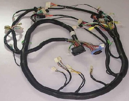 Excavator, control harness