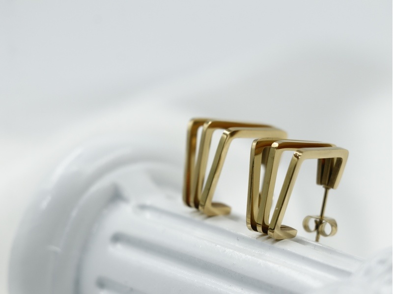 Irregular Square Earrings