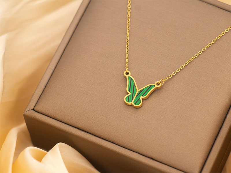 Butterfly pendant necklace
