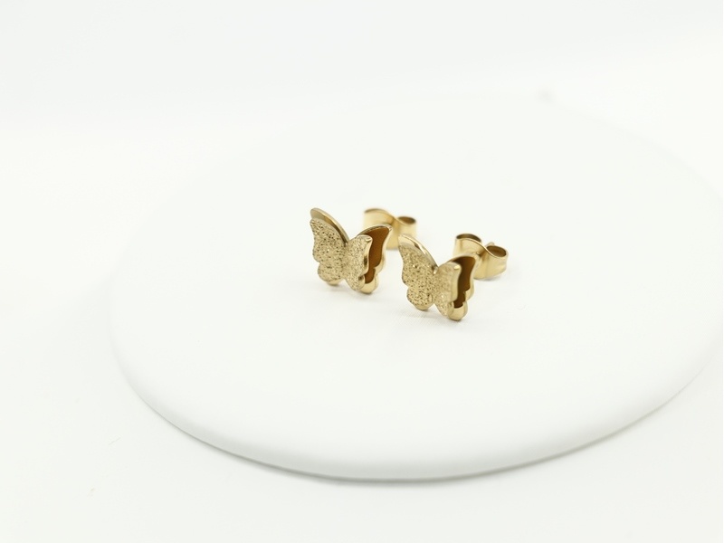 Frosted Butterfly Earrings