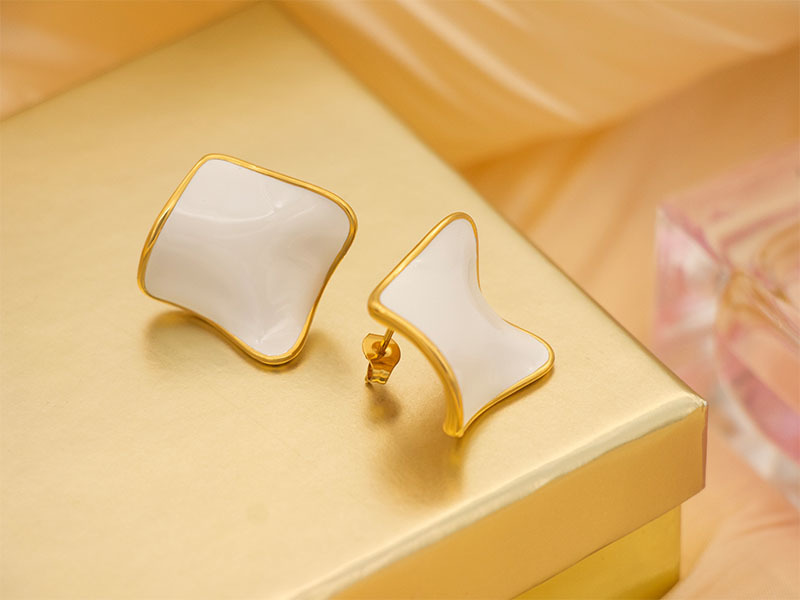 Gold plated hoop earrings