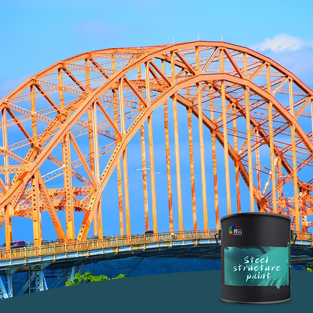 Huayun Industrial Coatings Anti-corrosion Acrylic Enamel Paint for Steel Structures