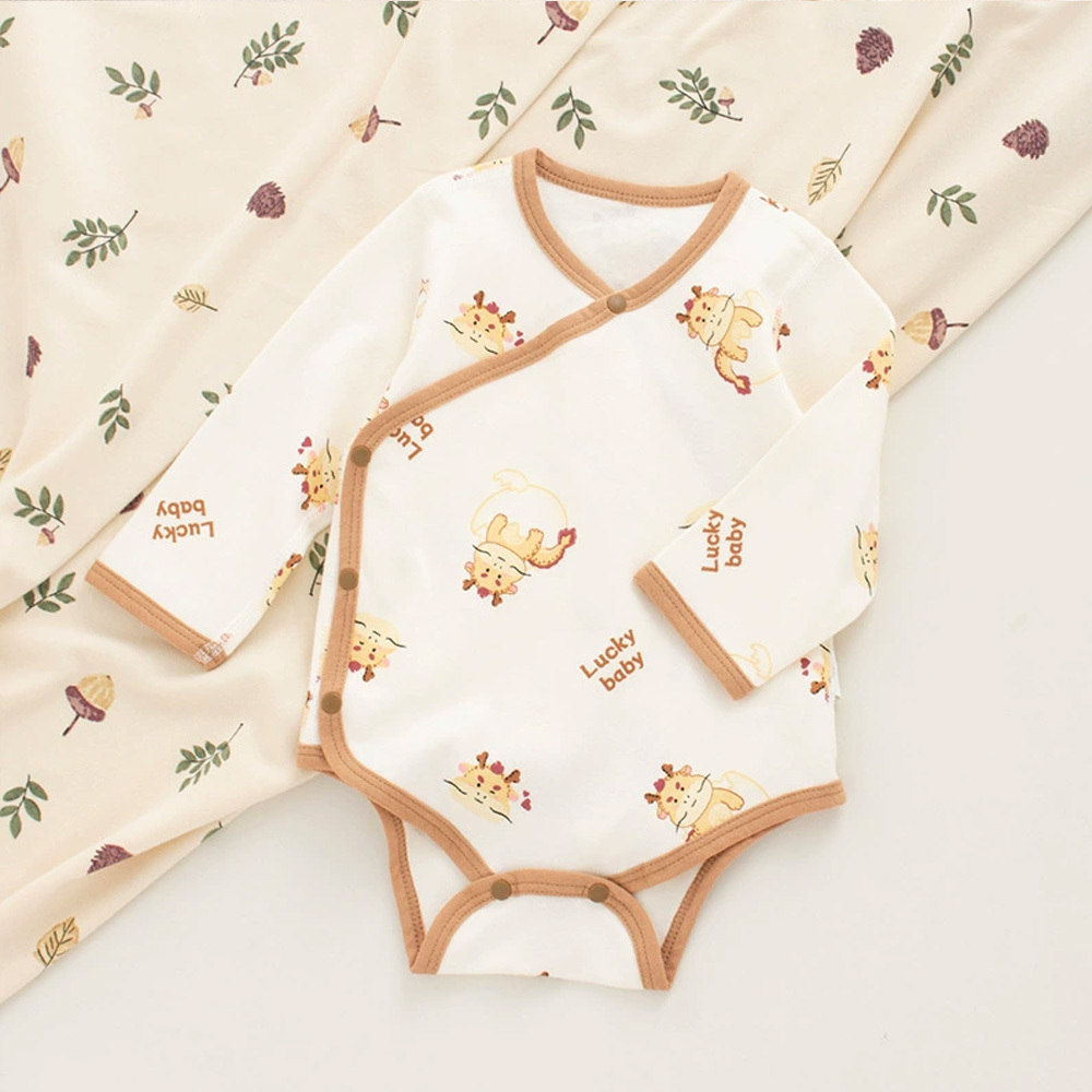 Cute Dragon 100% cotton long sleeve one piece