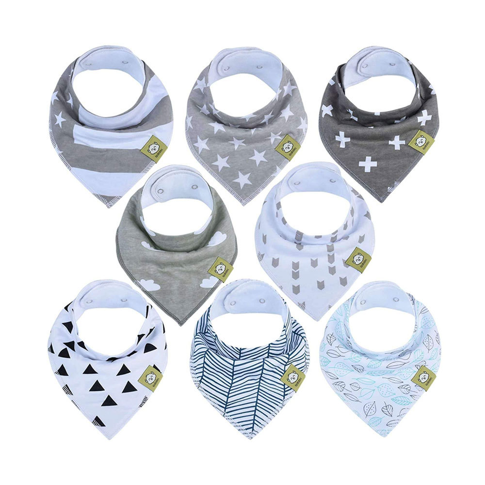 Newborn Baby Bibs Cotton Bibs 8 Pieces Baby Bibs