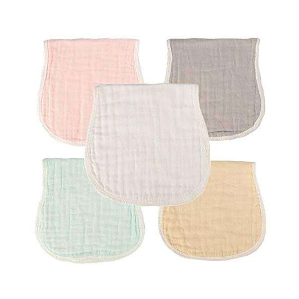 Customizable 100% Cotton Muslin Burp Cloth Soft and Water Absorption Towel with Animal Pattern for Newborn Very Popular Colors