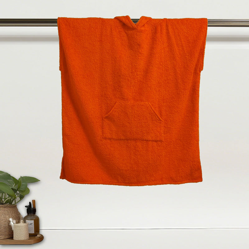 100% Cotton Woven Hooded Poncho for Man and Woman