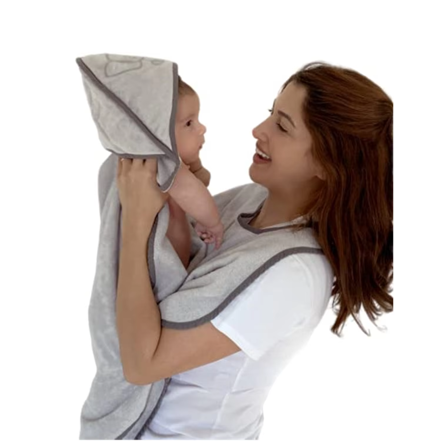 Hands Free Baby Towel Hooded Apron Extra Large Baby Bath Towel for Newborn Boys, Girls & Infants Super Absorbent Bamboo