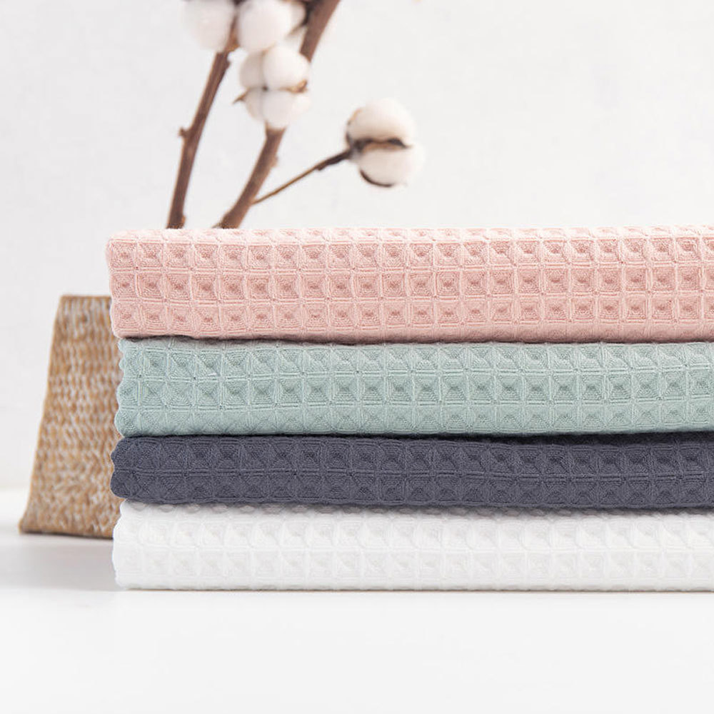 100% Cotton Double Waffle Honeycomb square Towel Bath Towel Set 3-piece Gift Box Pure Cotton Absorbent