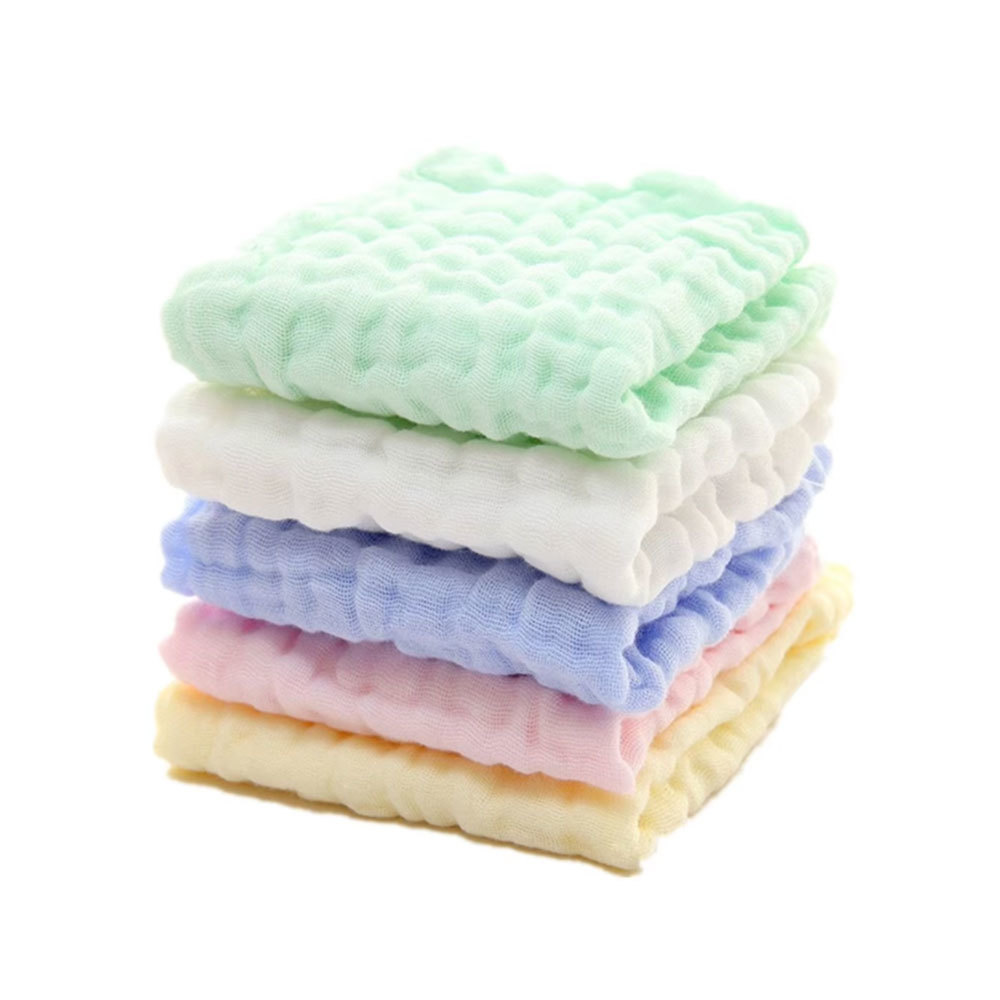 100% Cotton Baby Washcloth Muslin Wash Cloth Face Cleaning Towel