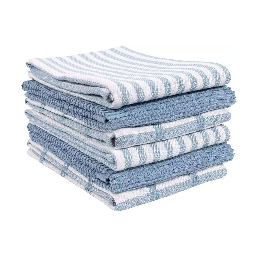 100% Cotton Kitchen Dish Towels Quick-Dry Woven Plain Linen Cabinet Hand Towel Customized with Opp Bag and Outer Carton