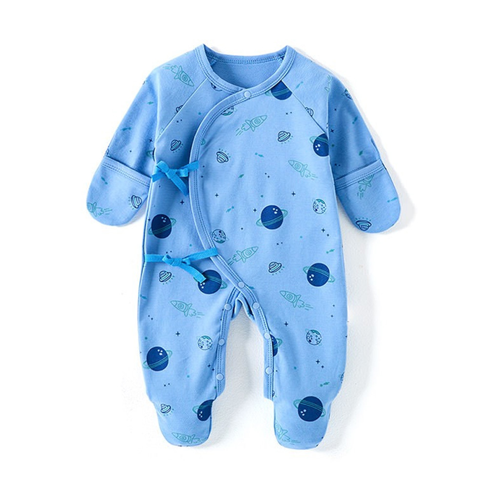 Summer thin baby Footed Rompers