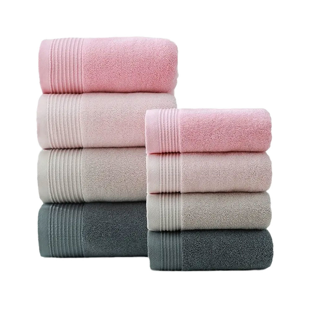 100% Turkish Cotton Premium 6 Piece Towel Set, Bathroom Set of 6, 2 Bath Towels 2 Hand Towels 2 Washcloths