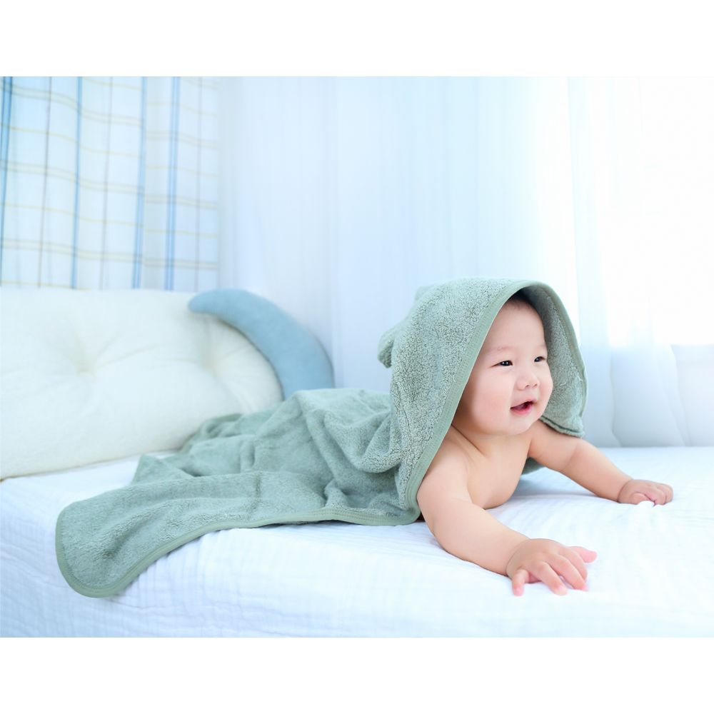 Kids Soft Bamboo Hooded Towel Bear Design for Boys and Girl