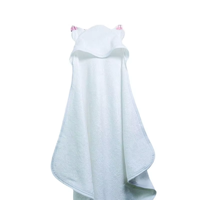 Cozy 400GSM Hooded Baby Bath Towel With Cute Bear Ears Infant Toddler Newborn Blanket for Boy or Girl
