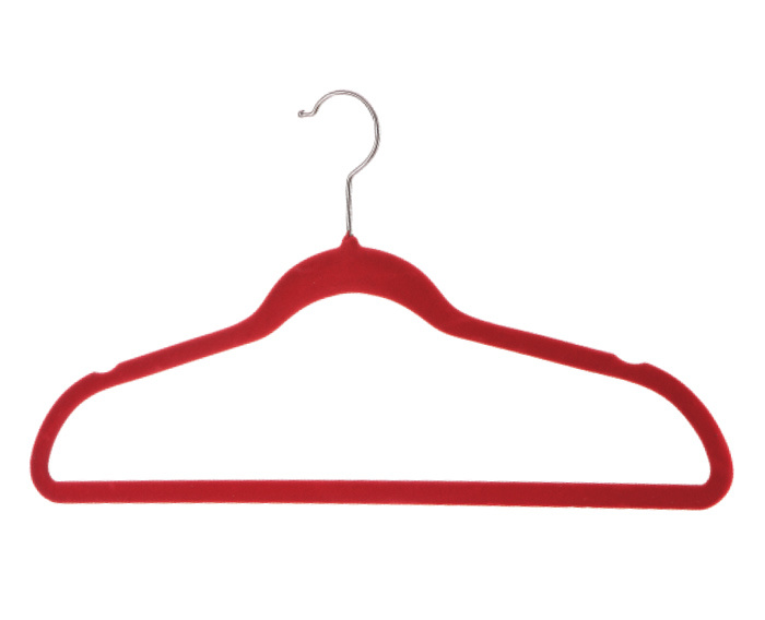 Flocked hanger