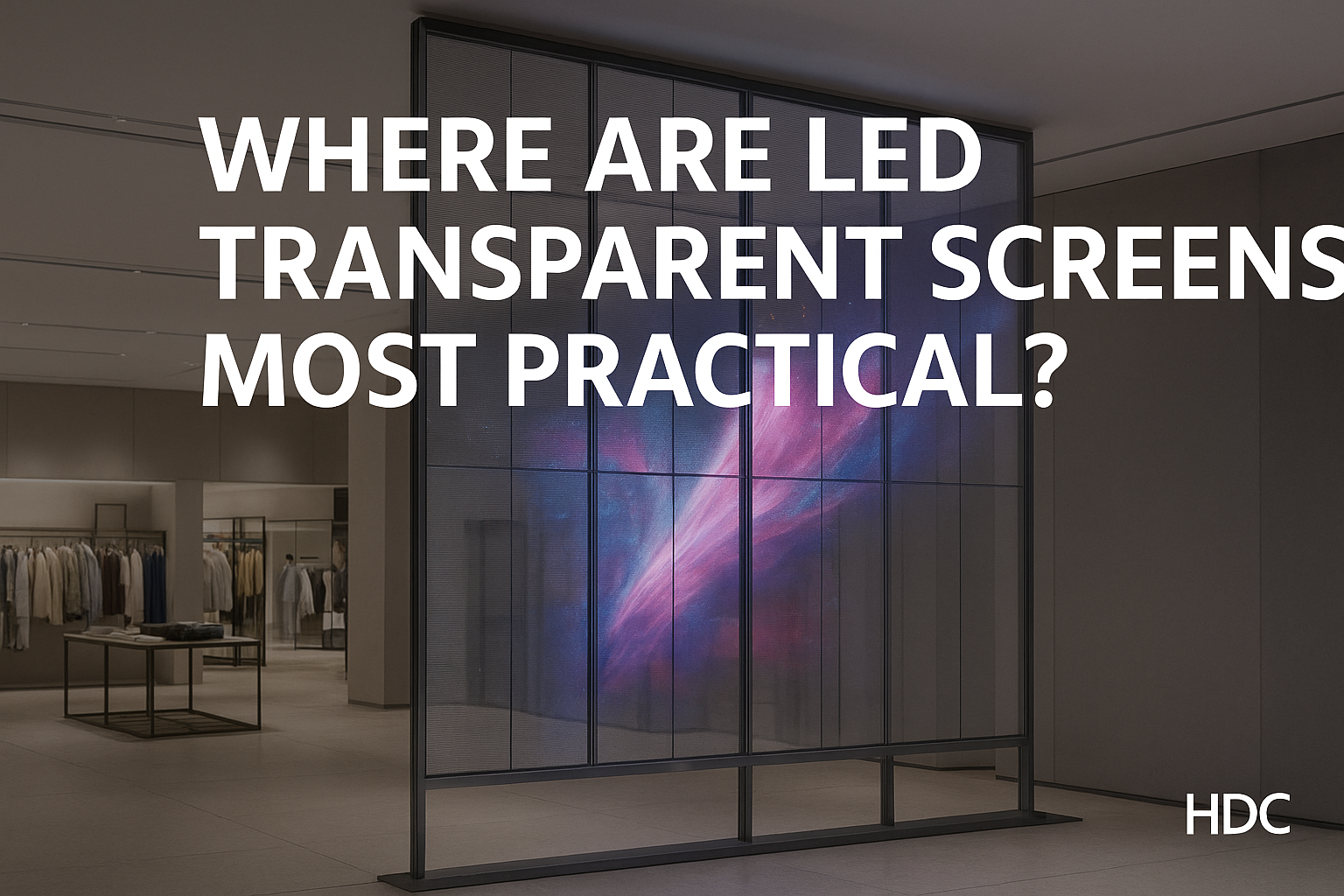 Where Are LED Transparent Screens Most Practical?