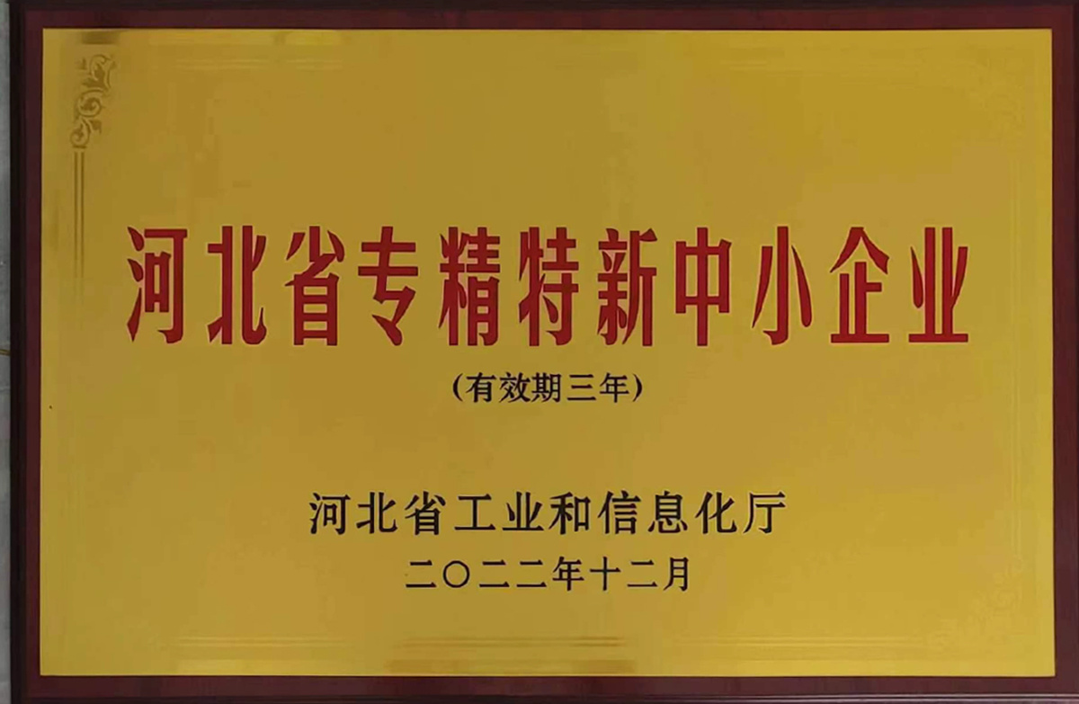La provincia de Hebei se especializa en pequeñas y medianas empresas nuevas y especiales.