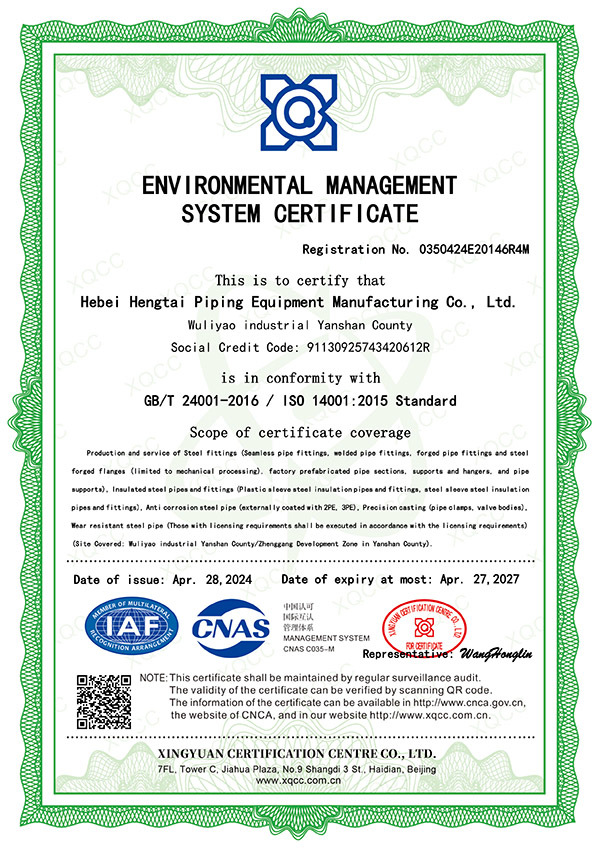 Certificado del Sistema de Gestión Ambiental