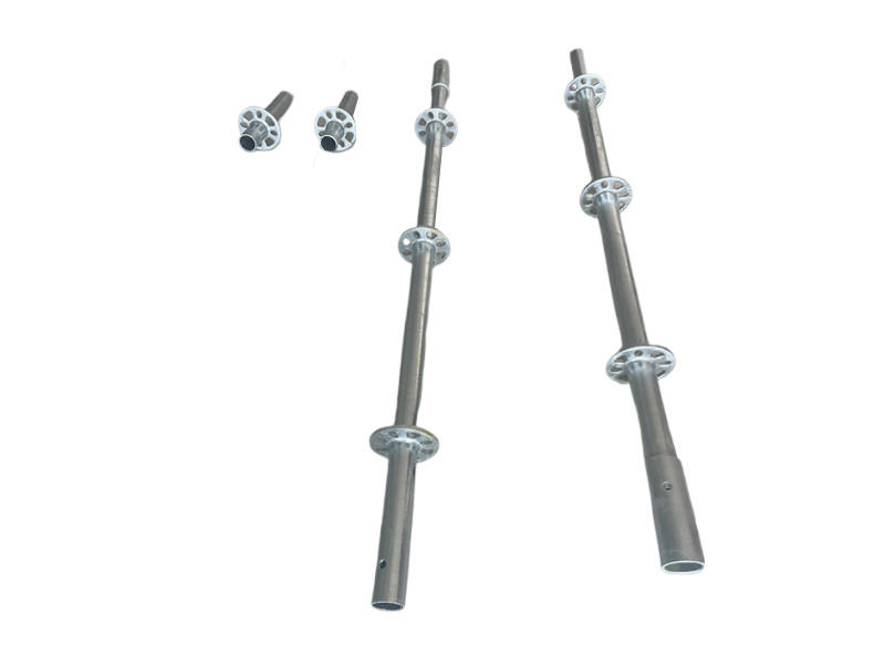 Scaffolding vertical beam