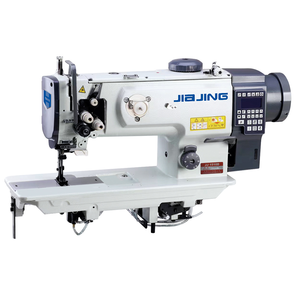 Single needle compound feed heavy duty lockstitch sewing machine