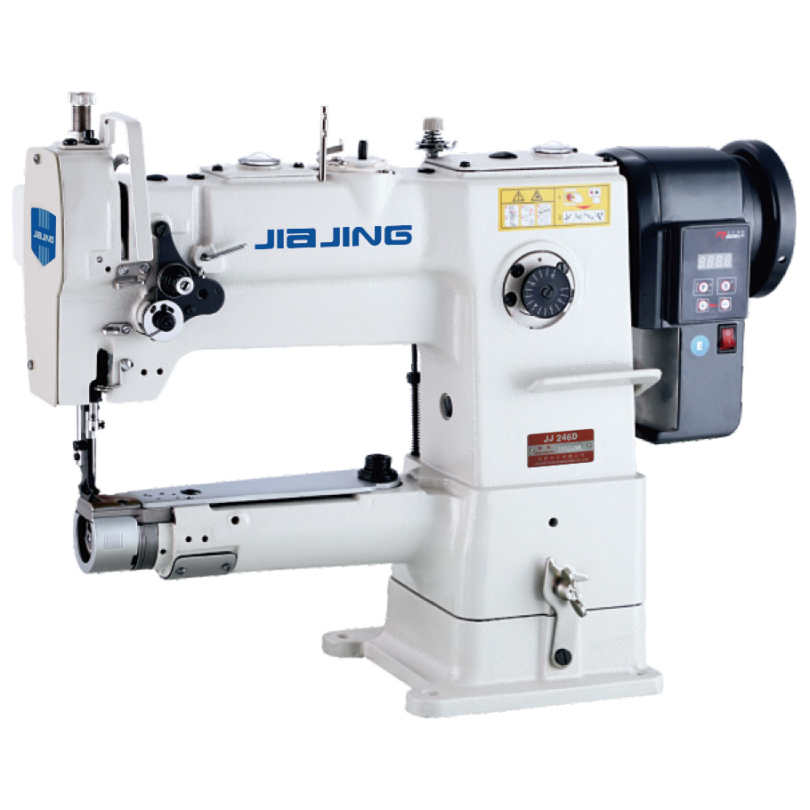 Cylindrical bed compound feed lockstitch sewing machine