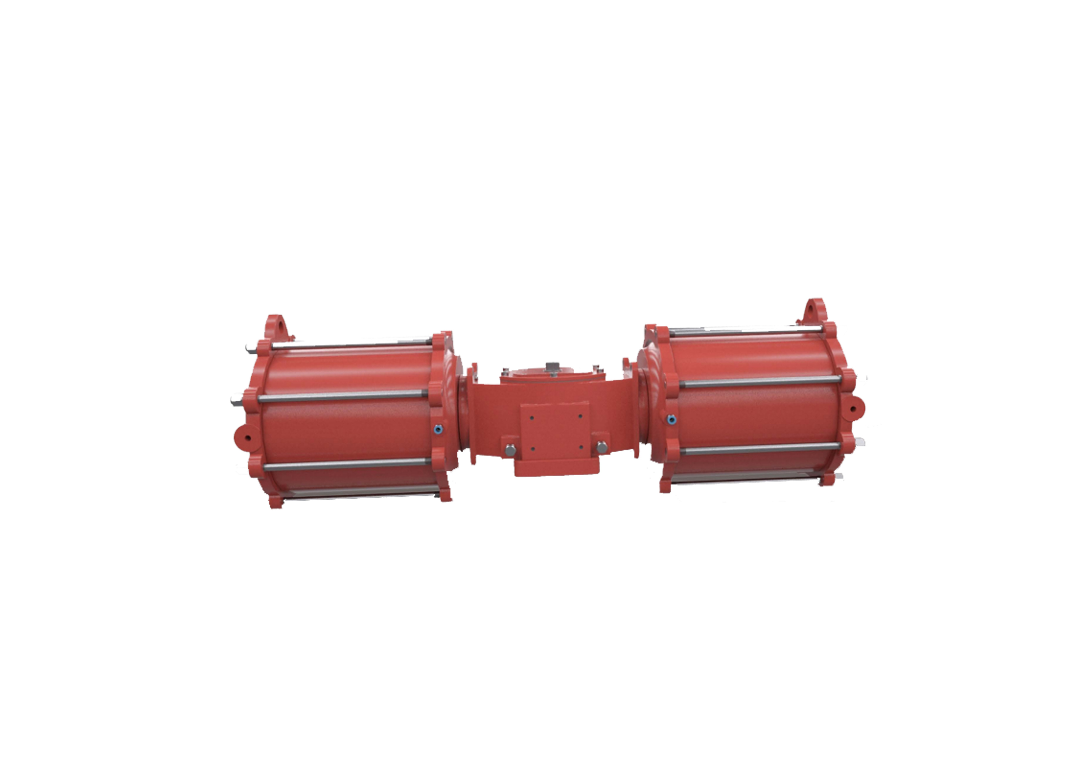 DMT-DA dual cylinder shift fork pneumatic actuator