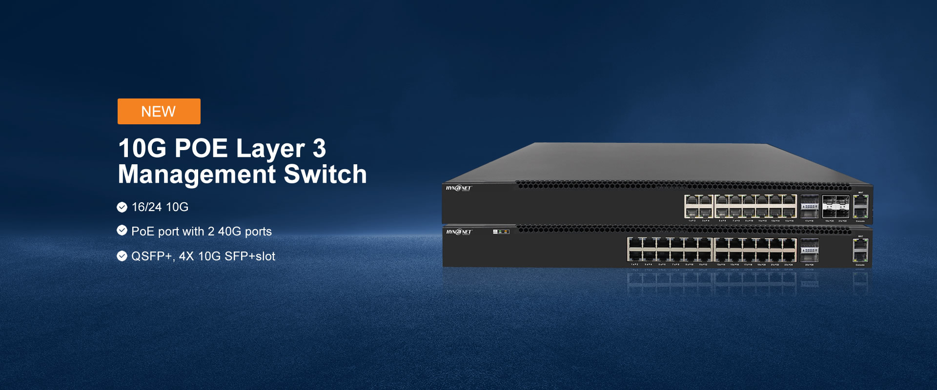 10 Gigabit PoE managed Layer 3 switch