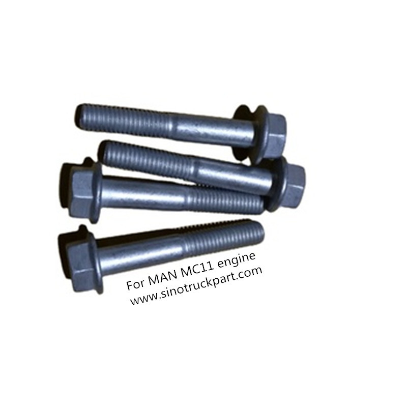 SINOTRUK Man Engine MC11 spare parts Q186-M8X-1 man engine  Hexagon flange bolts